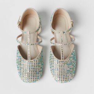 Zara Strappy Jewel Shoes for Girls NEW